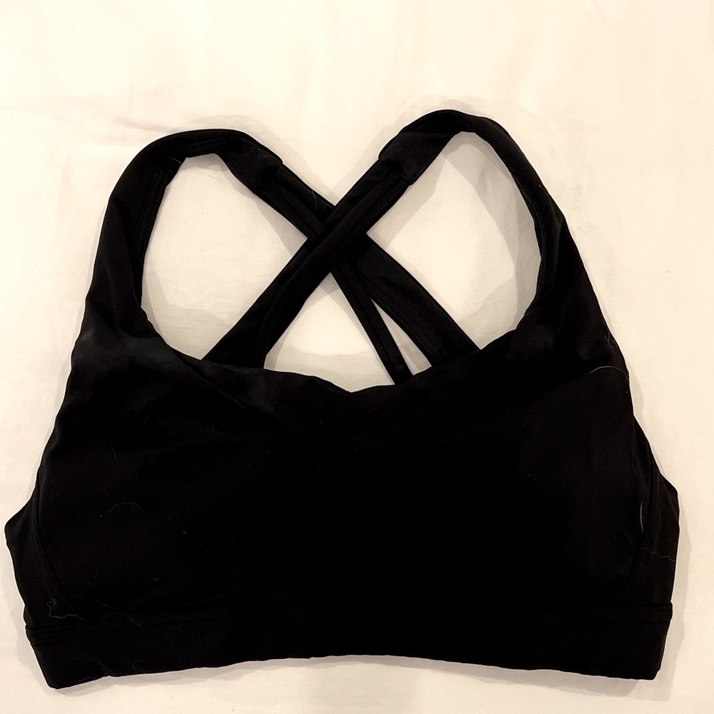 Black lululemon stash it all sports bra